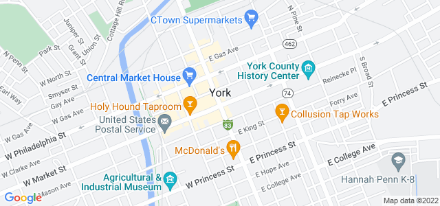 Map of business location