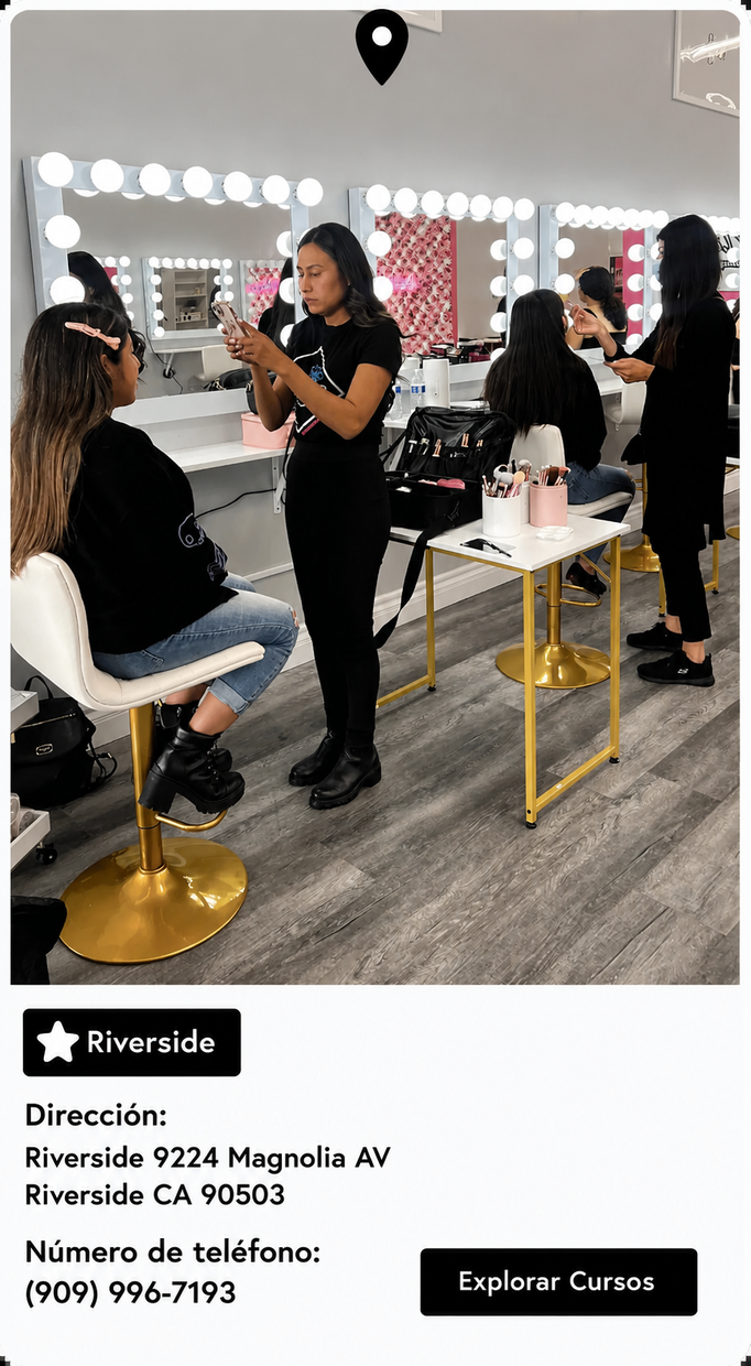 A group of women are getting their hair done in a salon.