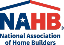 NAHB National Association of Home Builders logo in blue and red