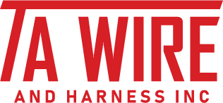 TA Wire and Harness Inc. logo in red and black text on a white background