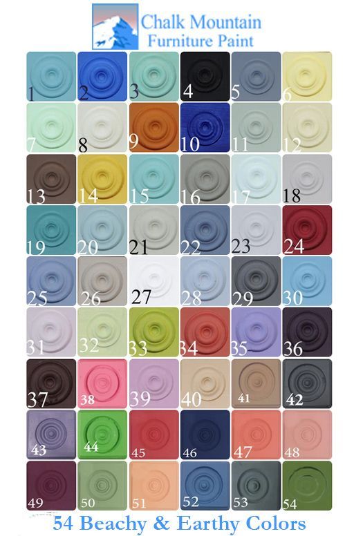 Chalk Mountain Color Chart