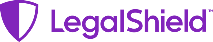 The purple LegalShield logo consisting of a shield icon and the word
