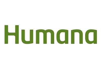 The Humana company logo, featuring the word 
