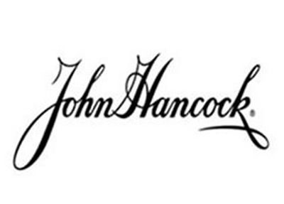 The John Hancock logo, featuring the company name in a black, cursive script signature style on a white background.