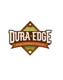Dura-Edge logo in brown and white with a diamond-shaped emblem