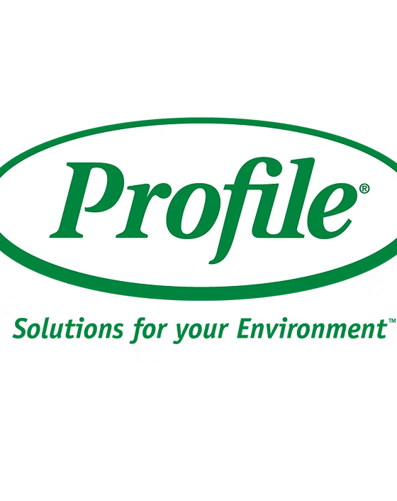 Profile logo in green oval with tagline “Solutions for your Environment”