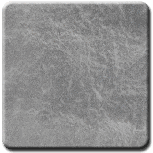 Gray square tile with a textured, mottled surface.