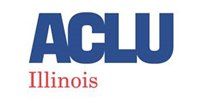 ACLU Illinois logo in blue and red text on a white background