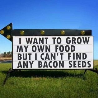 Sign with the text, 
