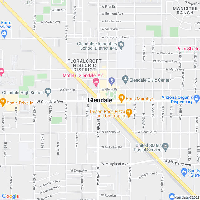 Map of business location