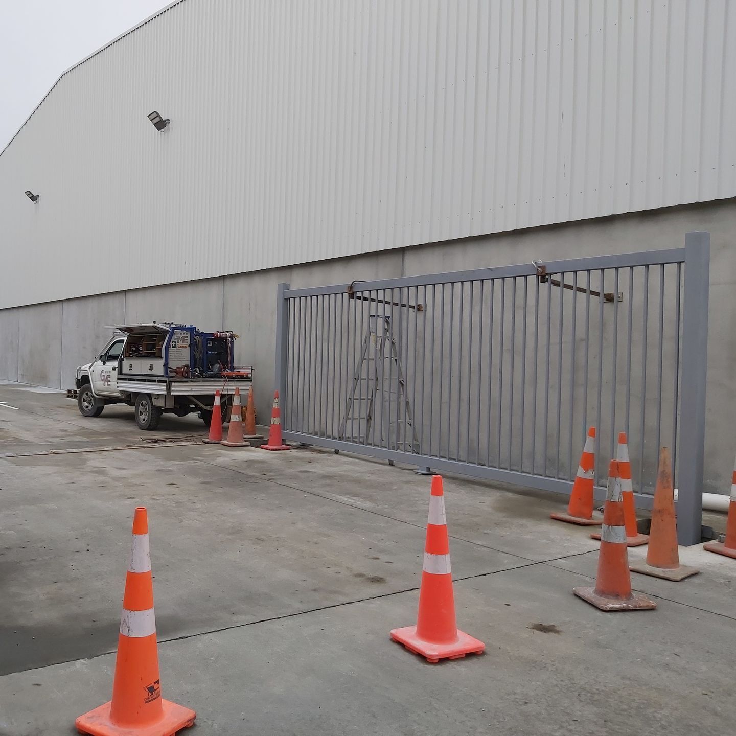 Steel gate fabricated by GME Tradetech Engineering in Blenheim, Marlborough