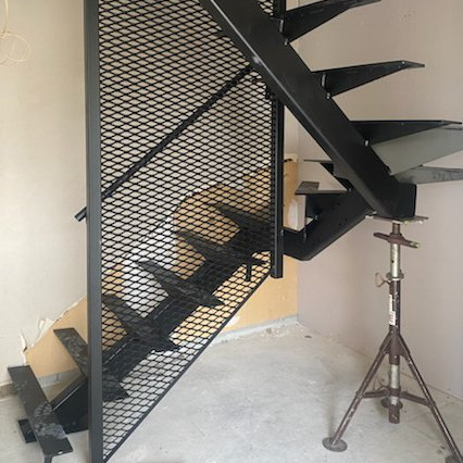 Residential stairs, engineer-designed and built by GME Tradetech Engineering in Blenheim, Marlborough