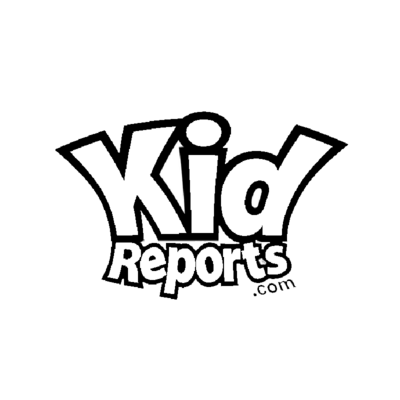 A black and white logo for kid reports.
