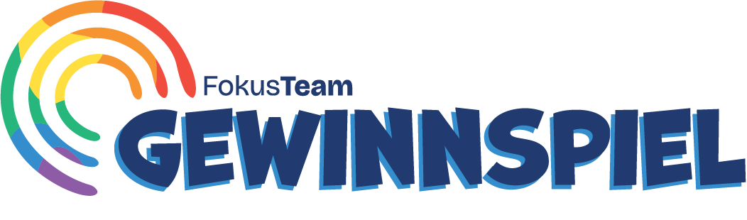 Ein Logo für eine Firma namens Fokus Team Gewinnspiel