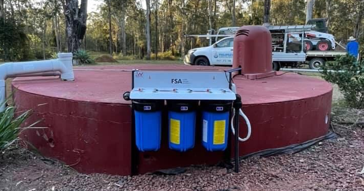 whole house triple stage filtration system
