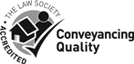 The law society conveyancing quality logo is black and white.
