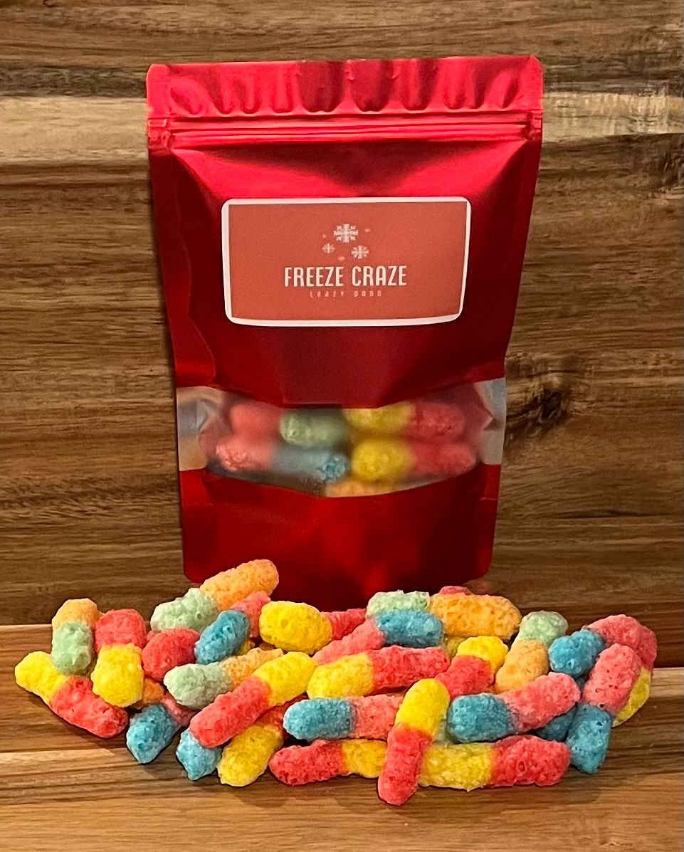 Freeze-Dried Sour Gummy Worms