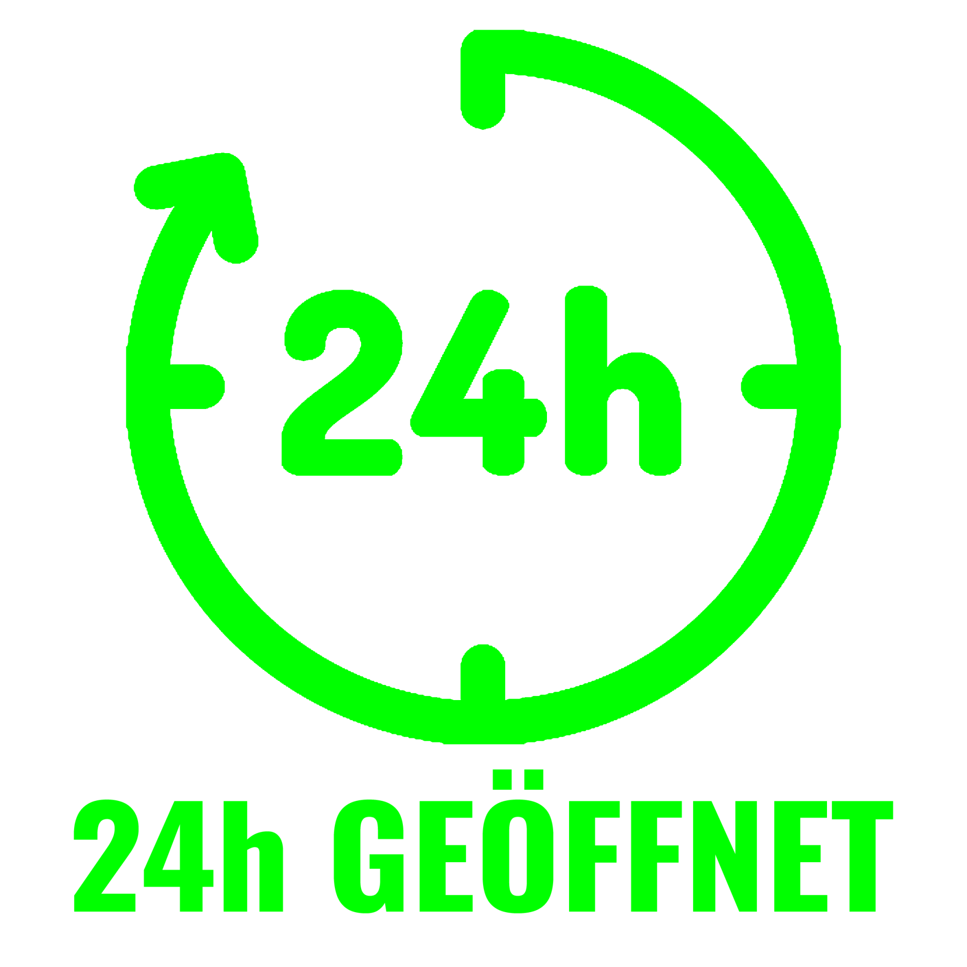 24h geöffnet