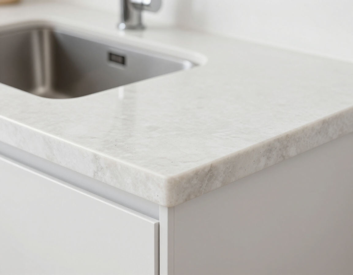 Quartz countertop installation