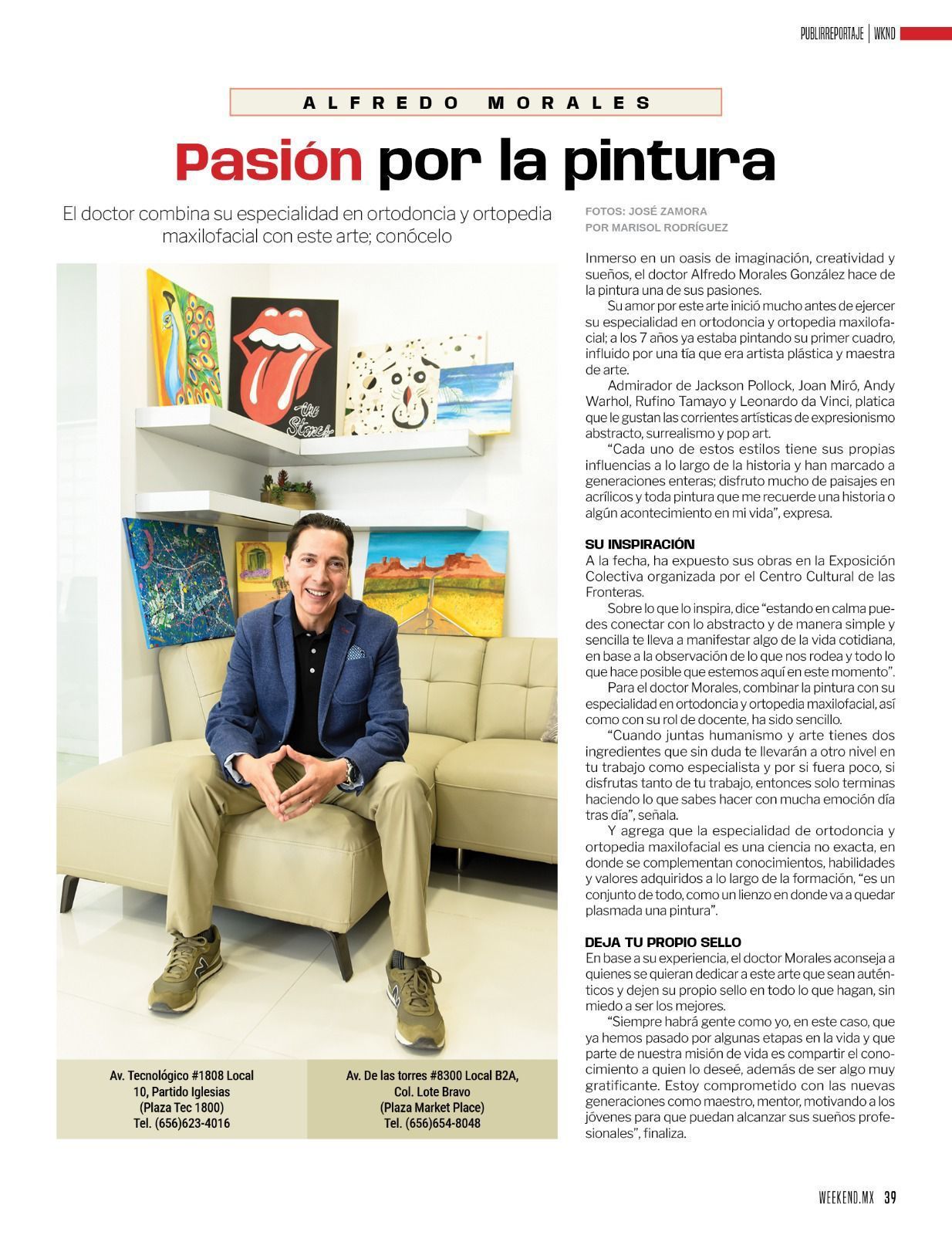 DR. ALFREDO MORALES GONZÁLEZ, ORTODONCISTA