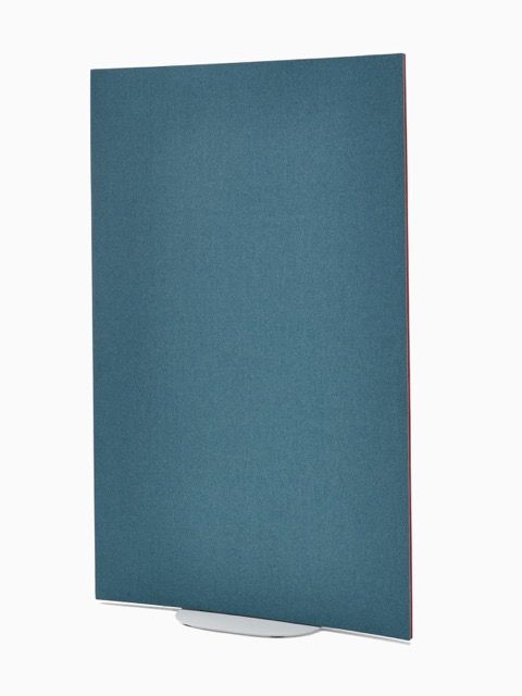 Gray rectangular acoustic panel with a small base stand