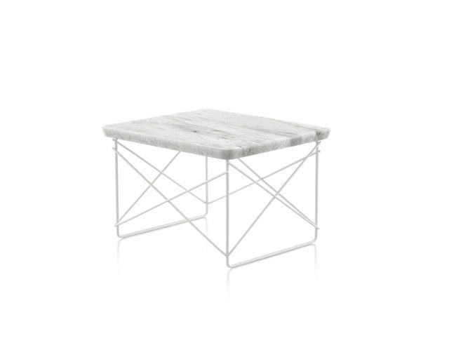 White folding table with a cross-braced metal frame on a white background