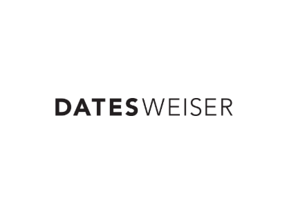 DATESWEISER logo in black and gray text on a white background