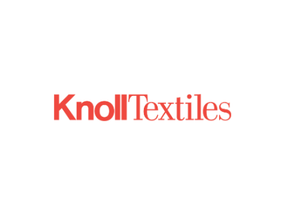 KnollTextiles logo in red text on a white background