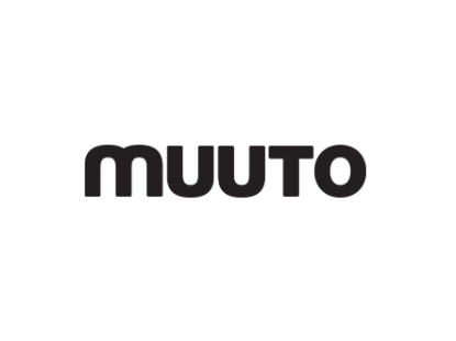 Black “muuto” logo centered on a white background