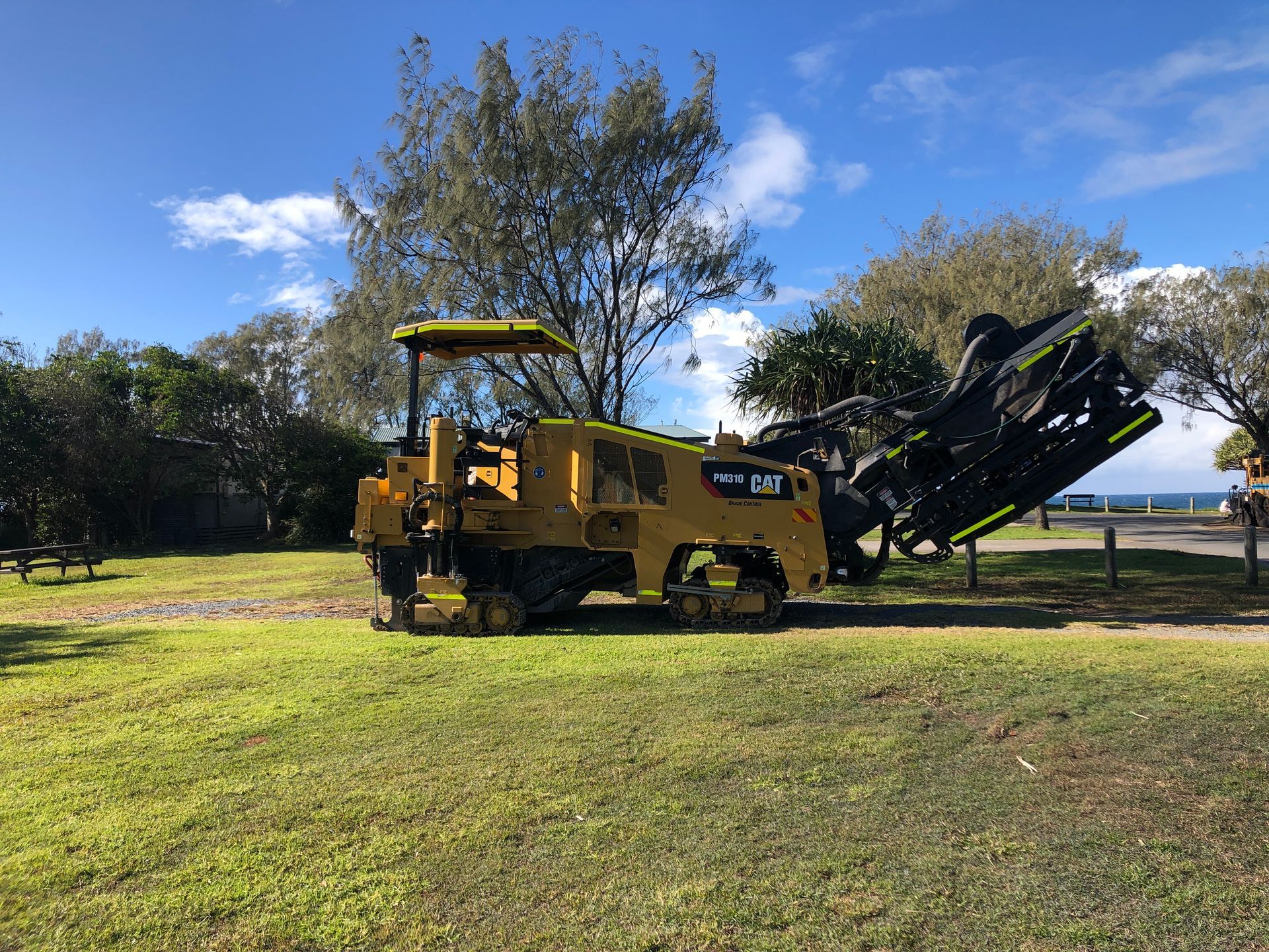 Road Excavator — North Coast Asphalts in Corindi Beach, NSW