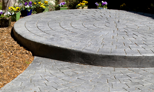 stamped concrete patio