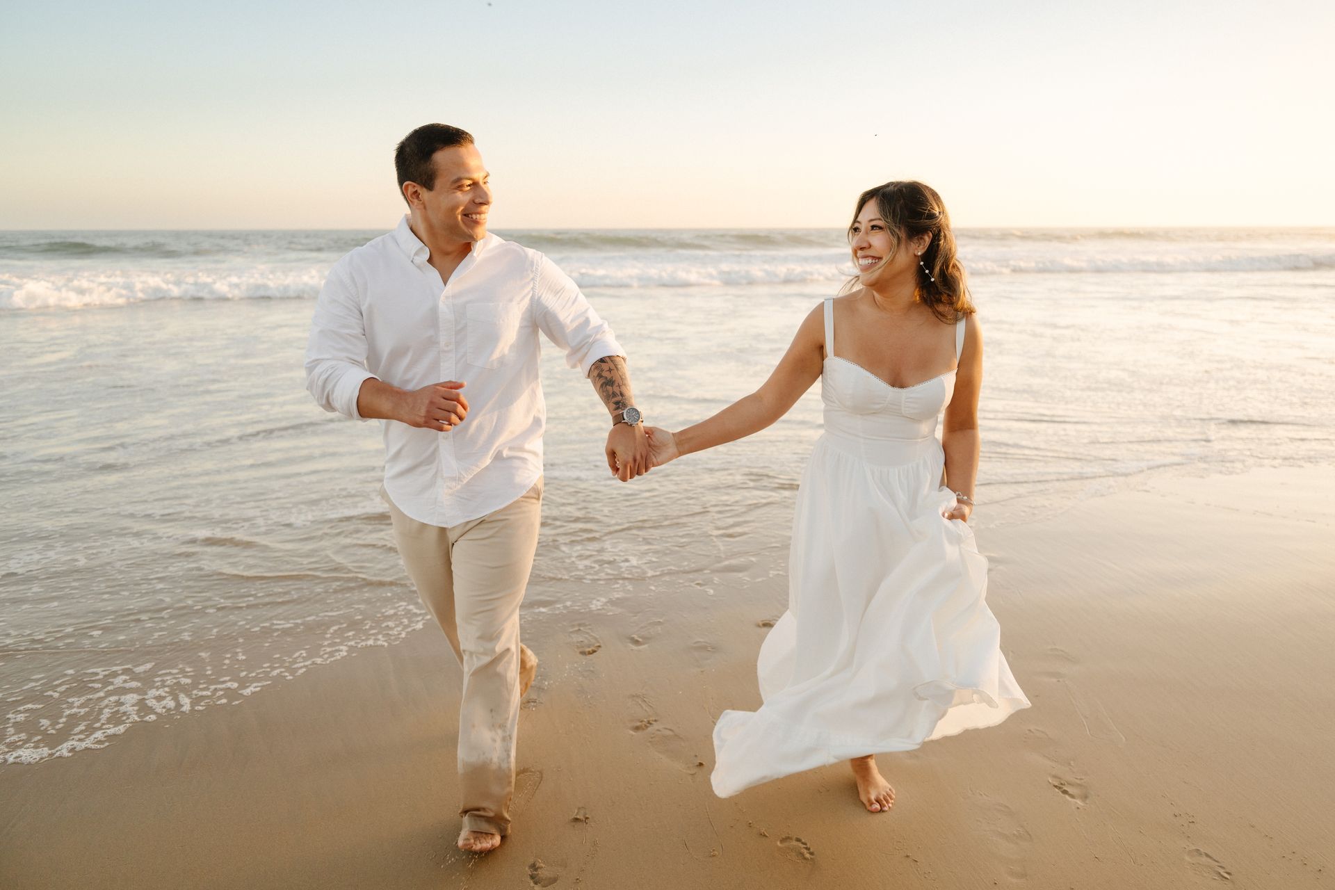 Crystal Cove Sunset Engagement Photos