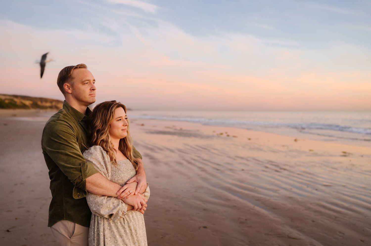 Orange county beach engagement photos