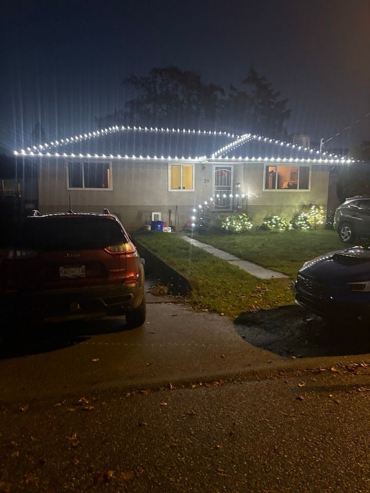 our first holiday light installation of 2025