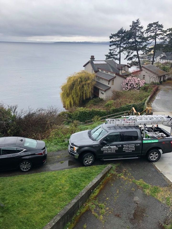 We used this photo on the about page, it's a photo from the roof of our truck and a beautiful water view behind it