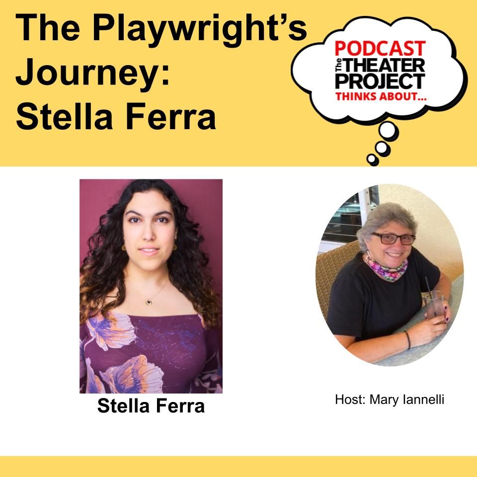podcast thumbnail with past young playwright

