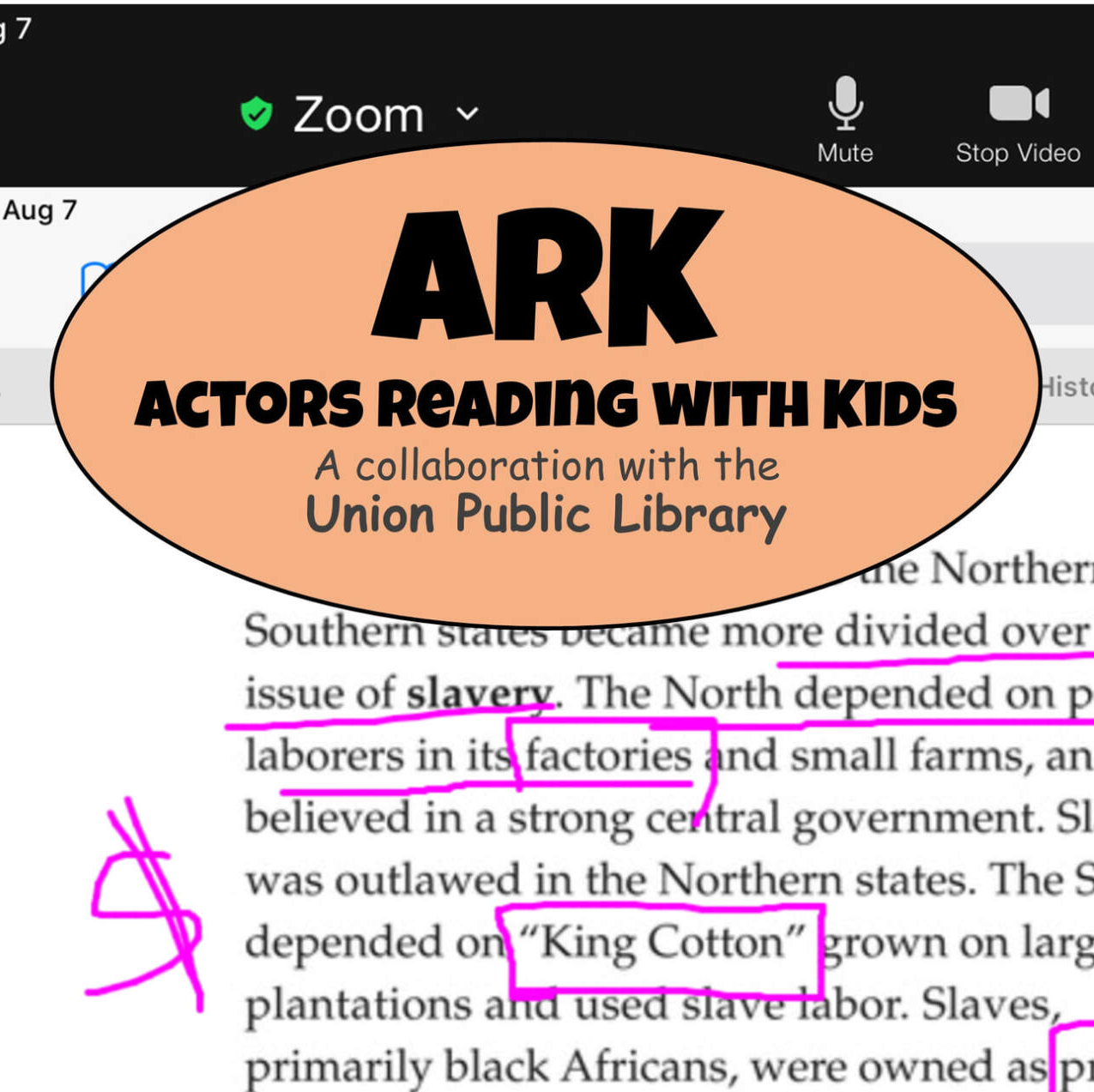 Actors Reading with Kids