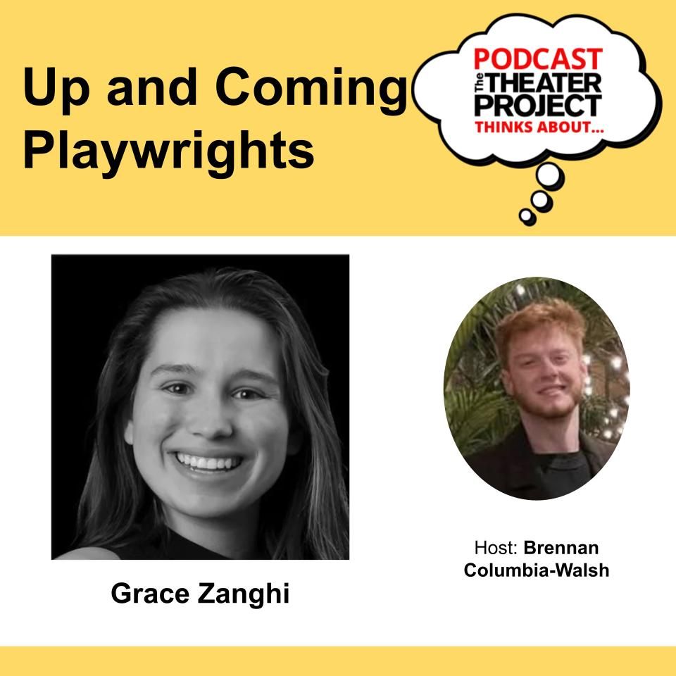 Thumbnail for podcast episode featuring past young playwrights

