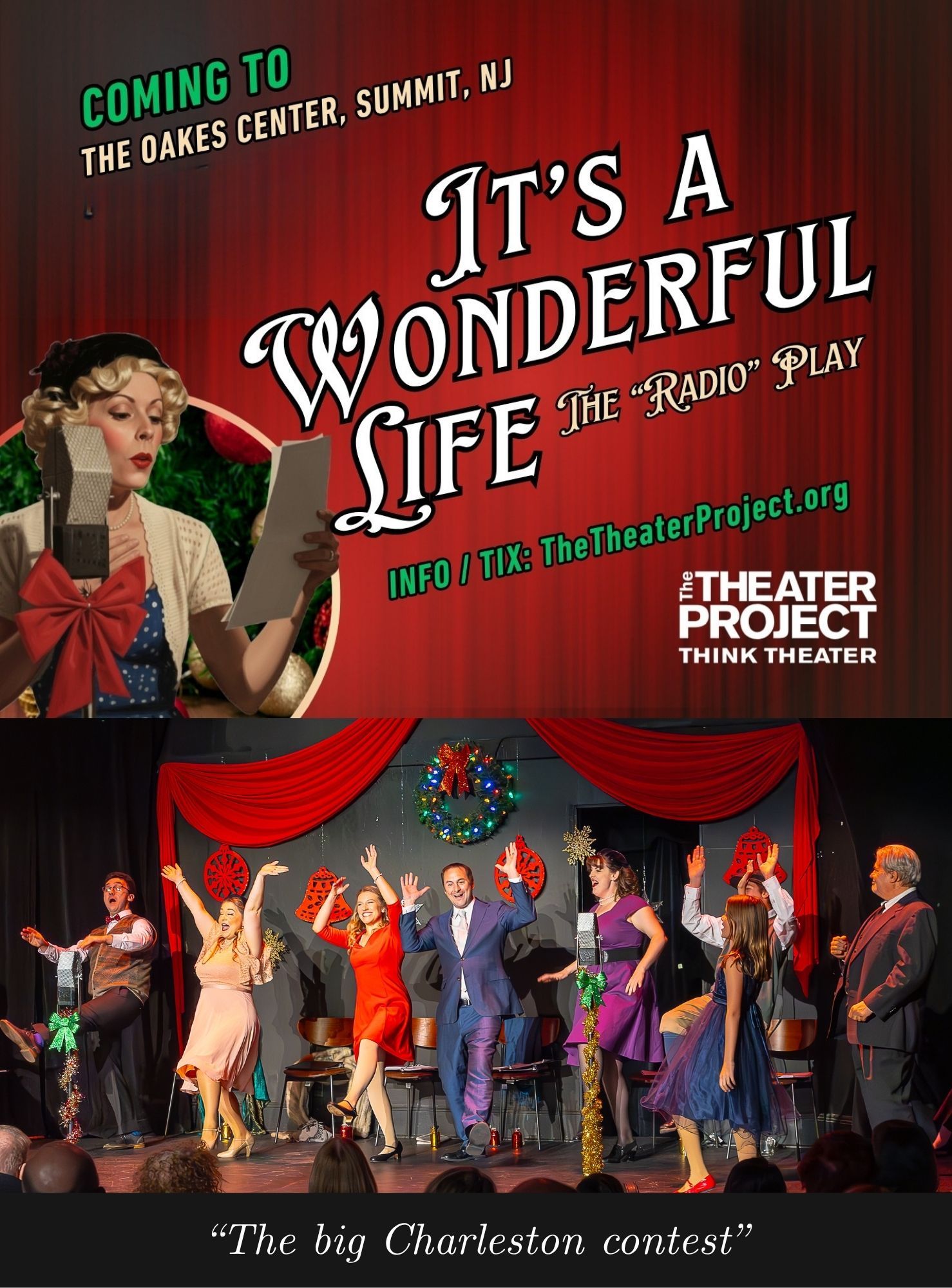 Flyer for WONDERFUL LIFE showing actors dancing
