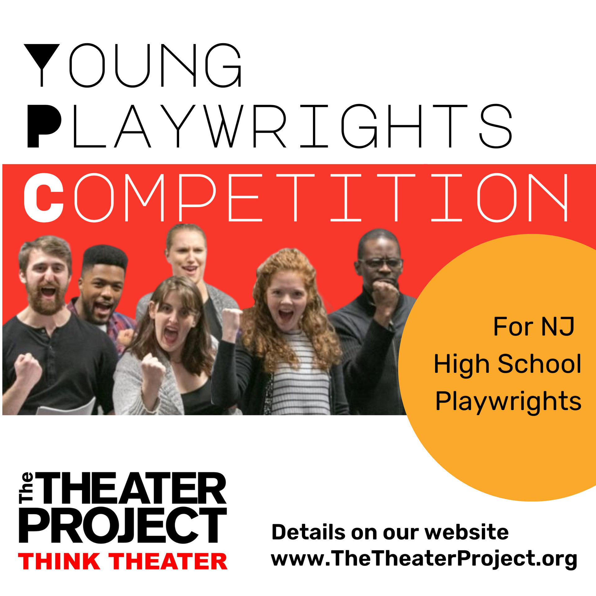thumbnail for Young Playwrights Competition with a picture of six young actors
