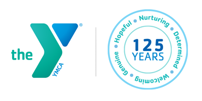 YMCA logo with 125 year anniversary label