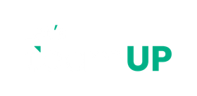 Logotipo verde y blanco de