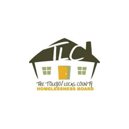 Logo for The Toledo/Lucas County Homelessness Board: a house with