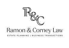 R&C logo with “Ramon & Corney Law” and “Estate Planning | Business Transactions” on a white background