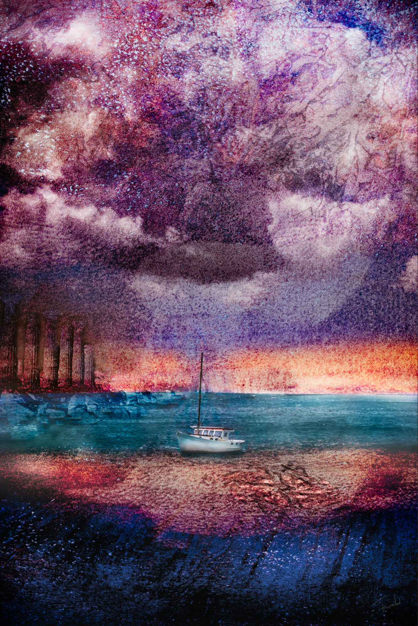 photo of mixed media collage