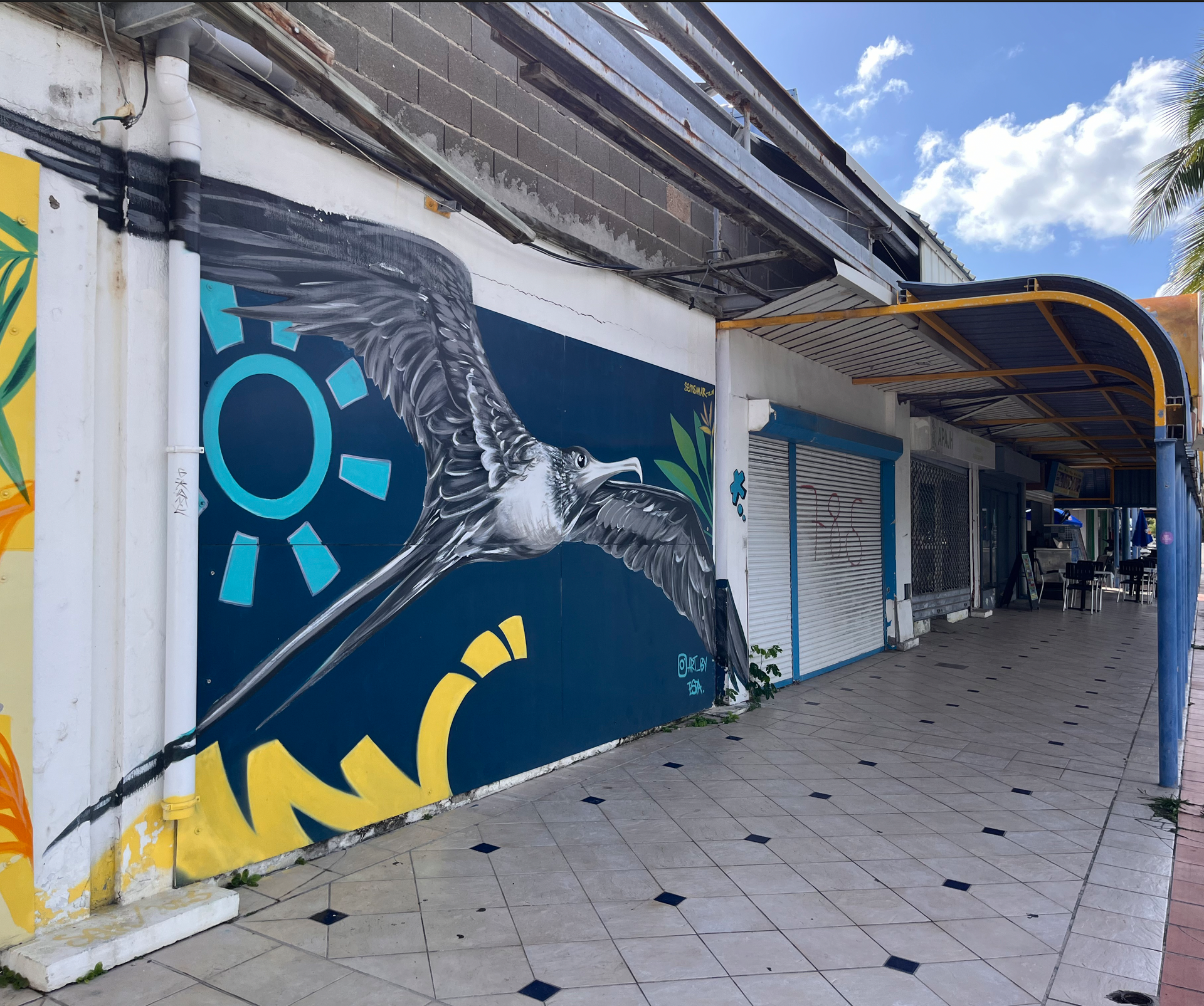 Photo of street art on St. Martin