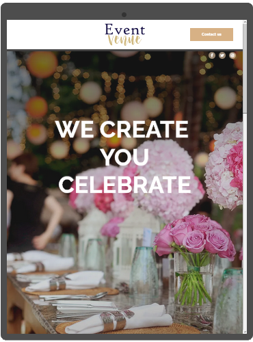 Website for an Events Venue