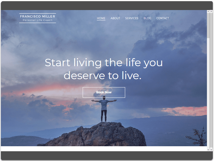 Website for a Life Coach