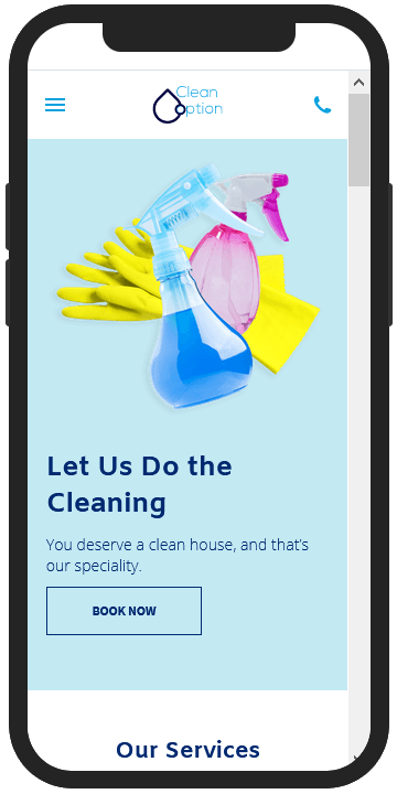Website for a Cleaner