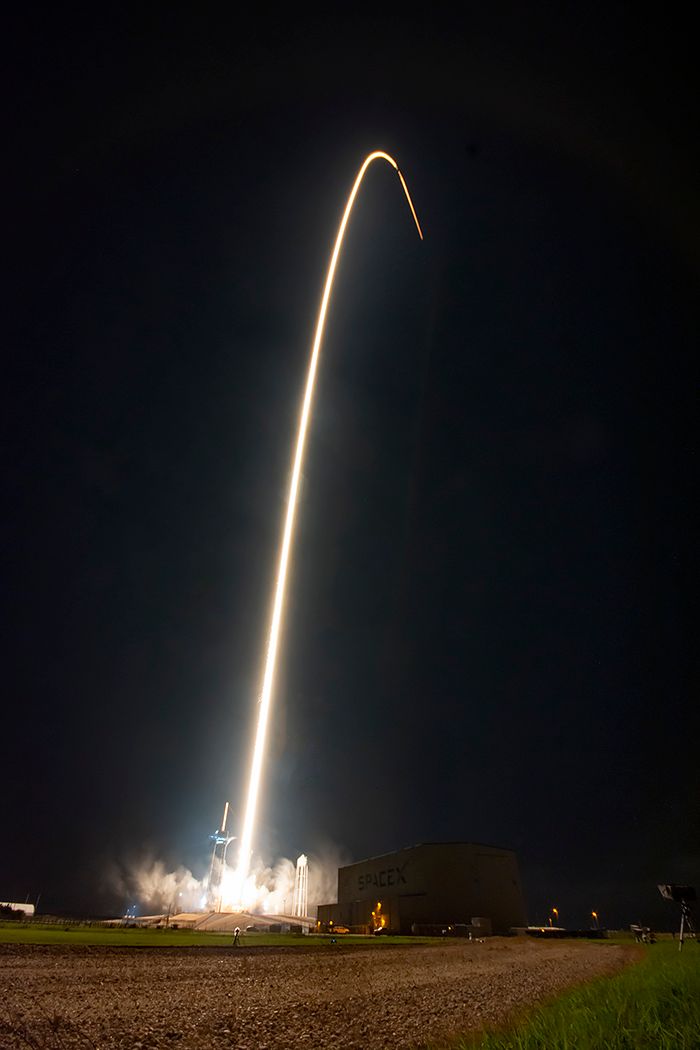 Falcon 9 launches Crew-1 photos